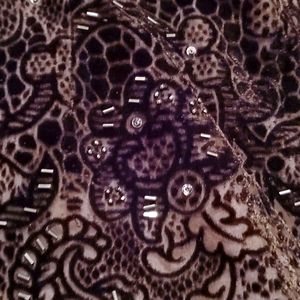 Beaded velvet pants size 16